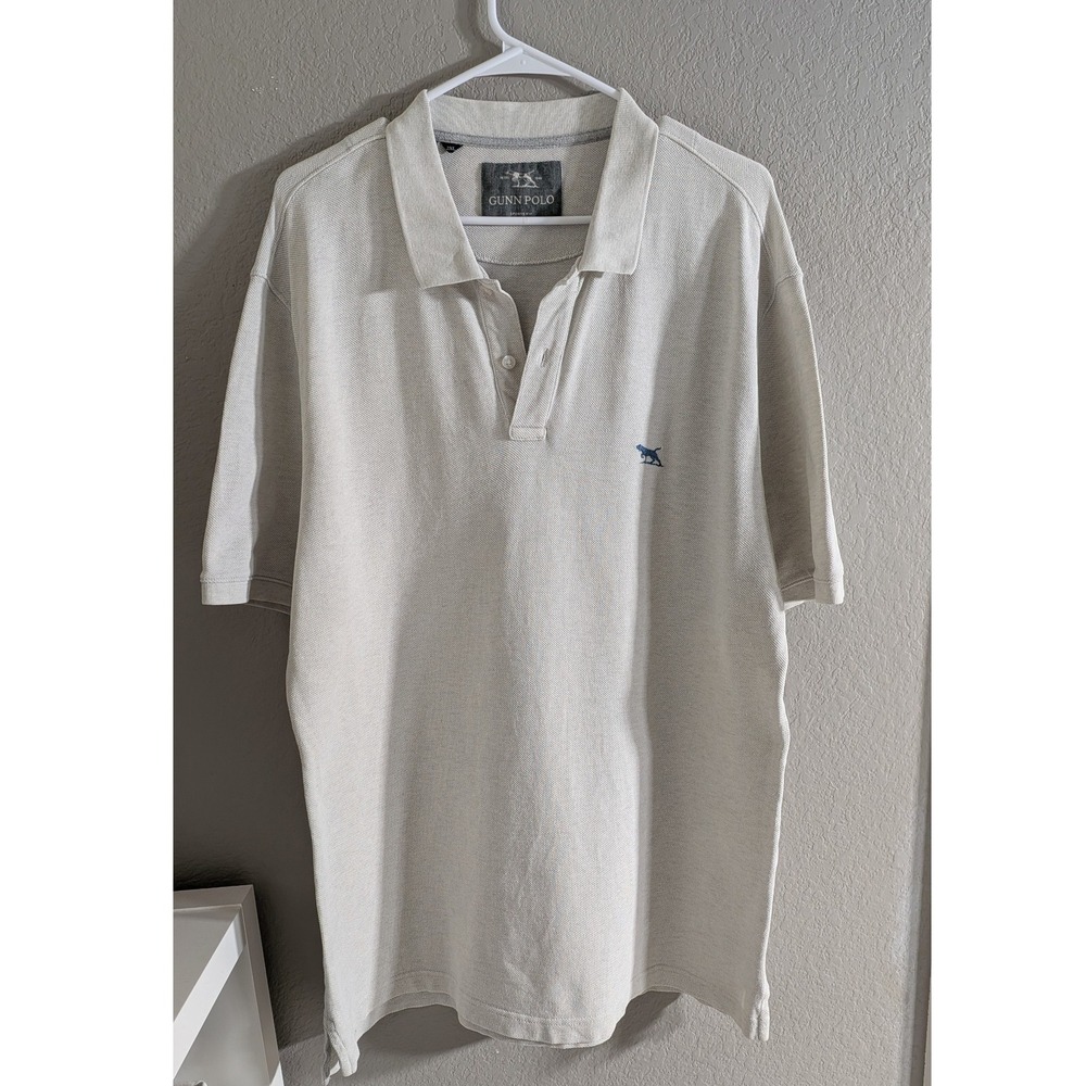 Rodd & Gunn The Gunn Polo Shirt | Cream Off-White | Men's Size 2XL | Sports Fit